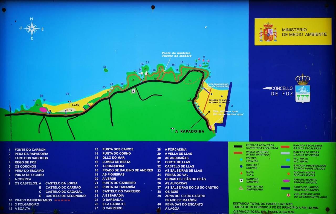 Duplex Tres Dormitorios Playa A Rapadoira Foz Zewnętrze zdjęcie